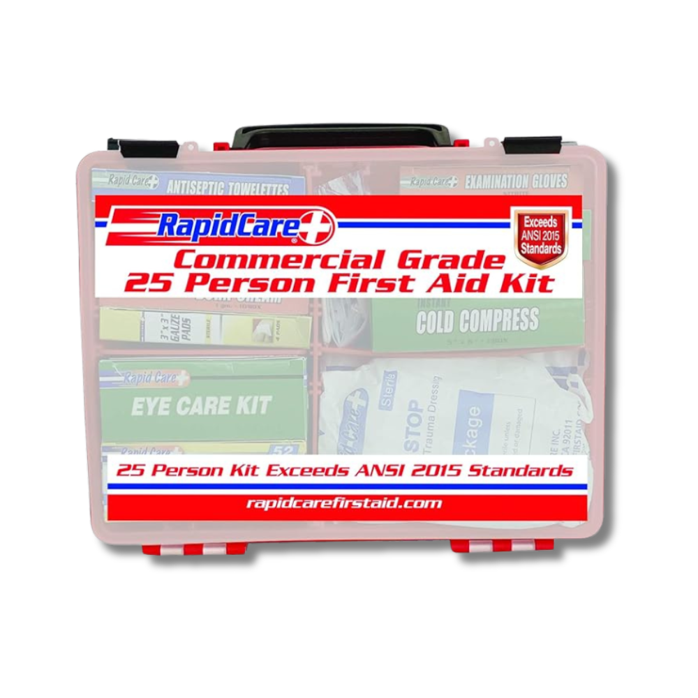 25 Person Premium Unitized First Aid Kit W/Bracket | 2009 OSHA / ANSI Standards