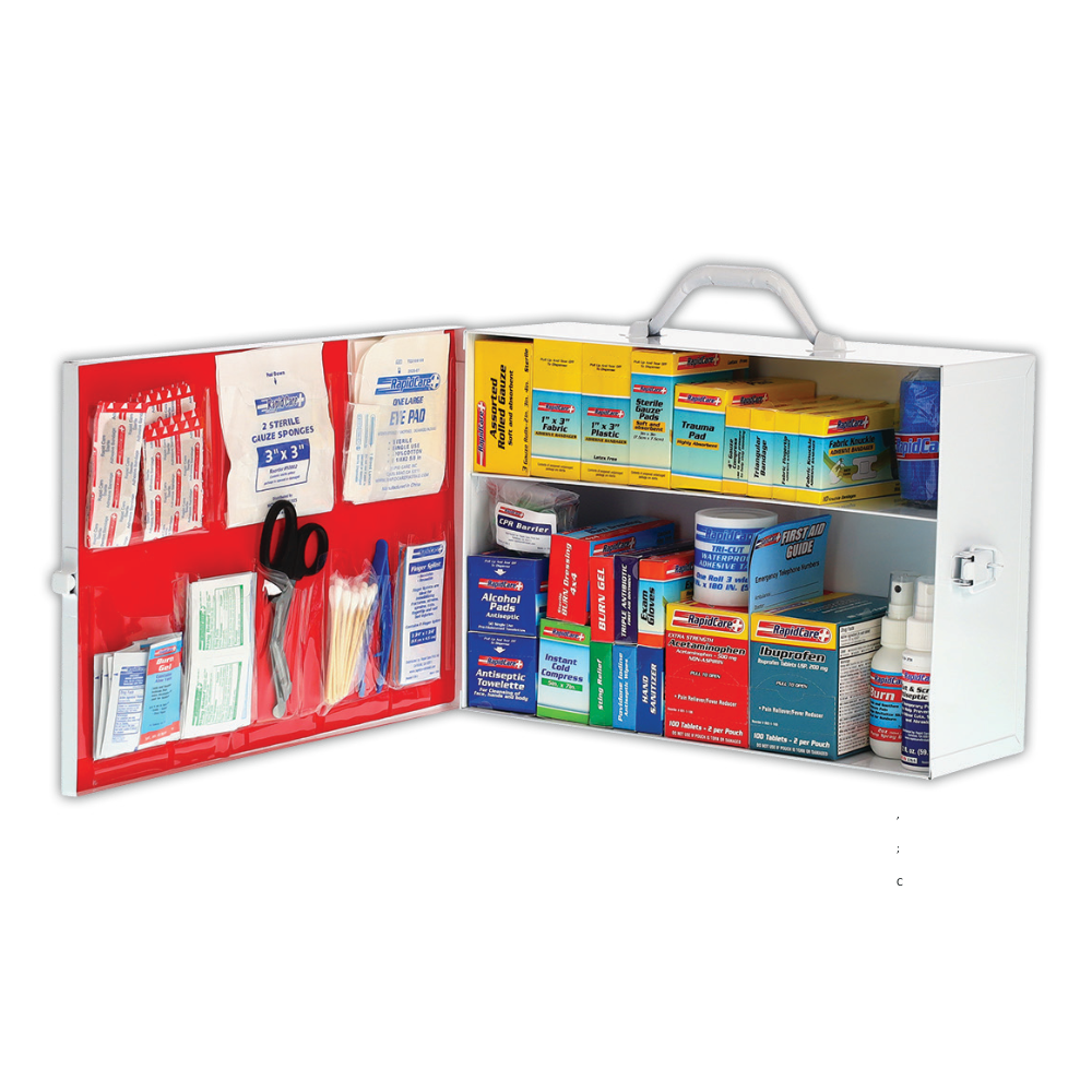 2 Shelf Metal First Aid Cabinet - 2015.