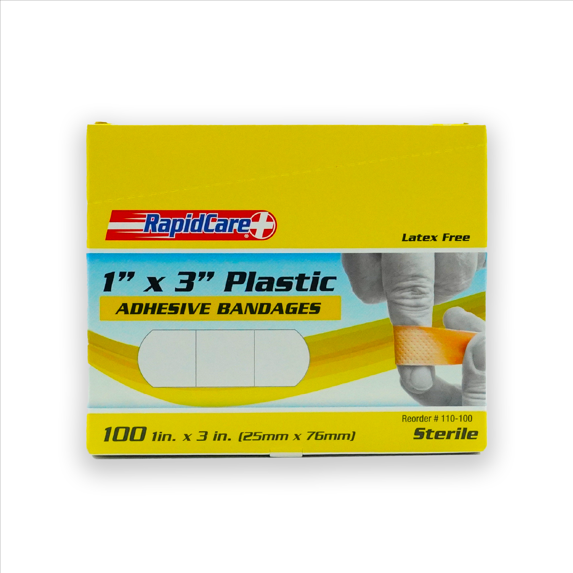 3"x 1" Bandage | Latex Free (100ct BOX)