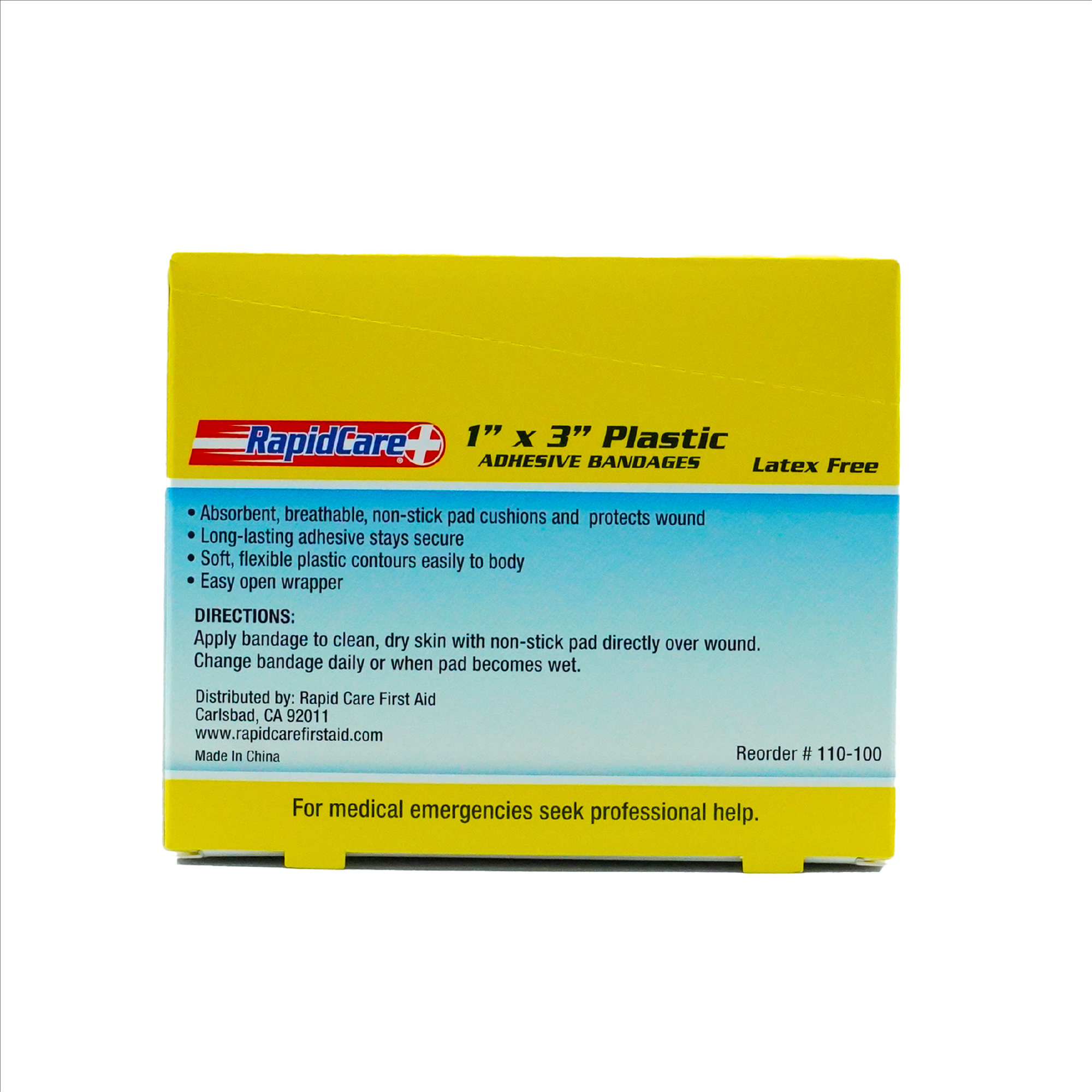 3"x 1" Bandage | Latex Free (100ct BOX)