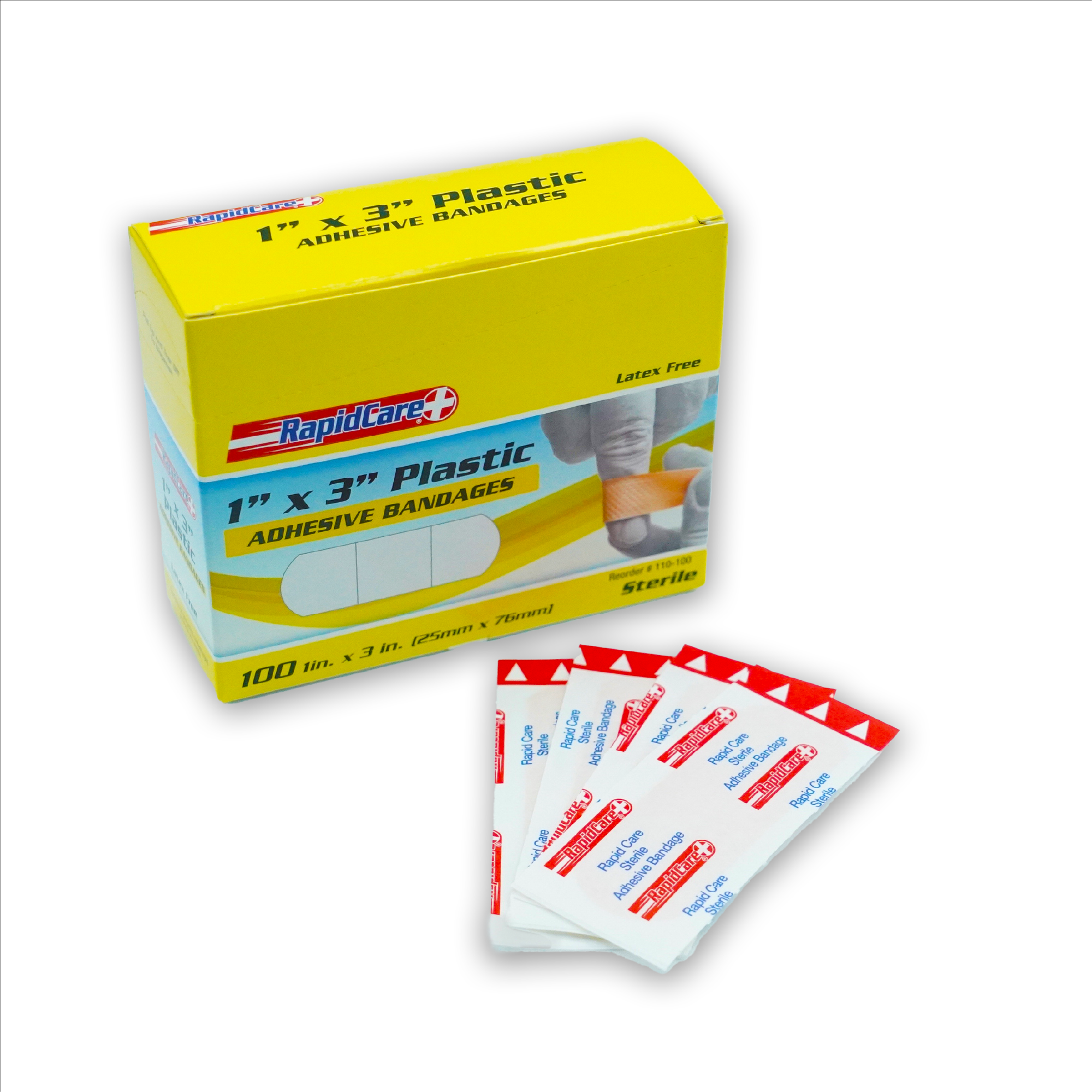 3"x 1" Bandage | Latex Free (100ct BOX)