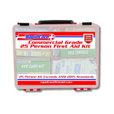 25 Person Premium Unitized First Aid Kit W/Bracket | 2009 OSHA / ANSI Standards