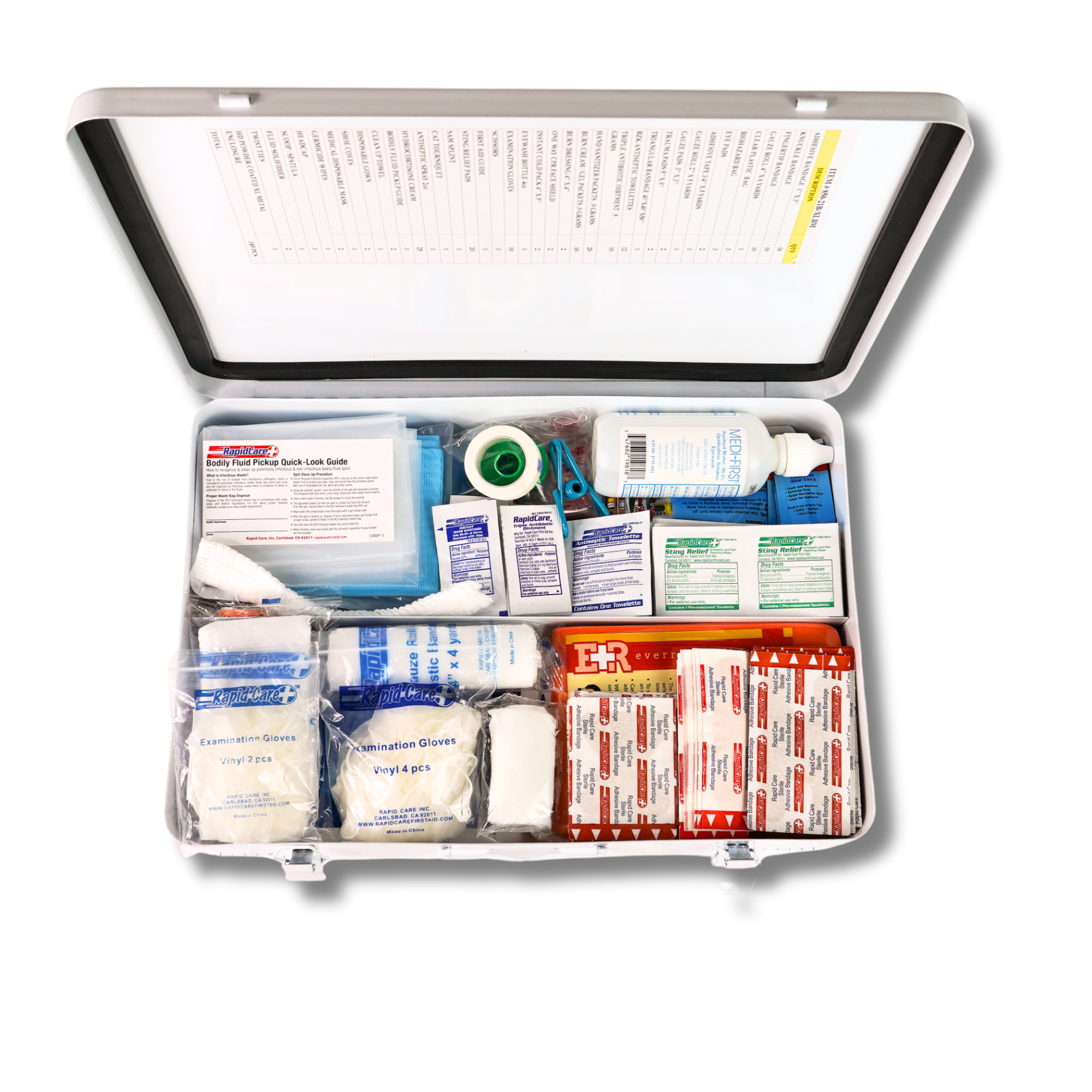 50 Person First Aid Kit with Pathogen Protection Kit - 2021-B.