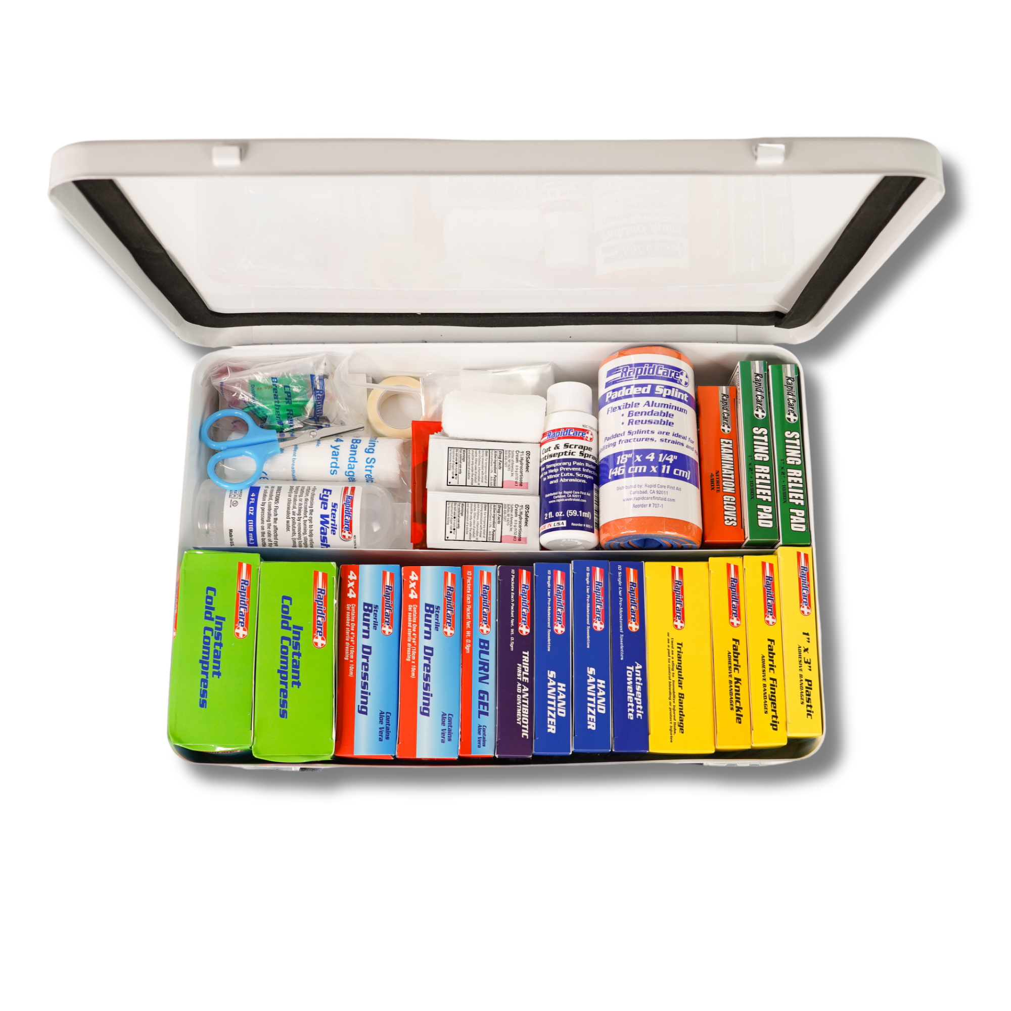 Extra Large 50 Person Unitized Metal First Aid Kit - 2021-B.