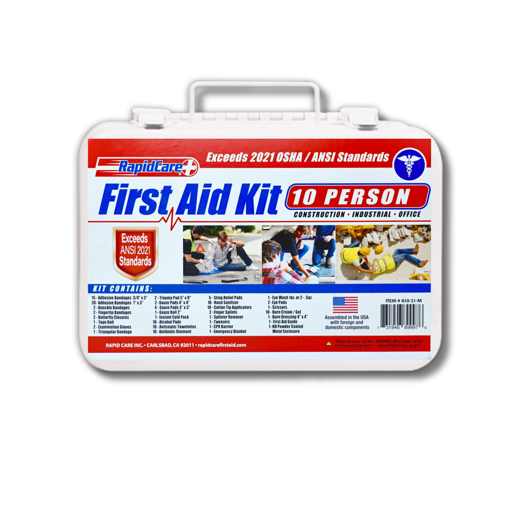 10 Person First Aid Kit - 2021(B) (162 Pc)