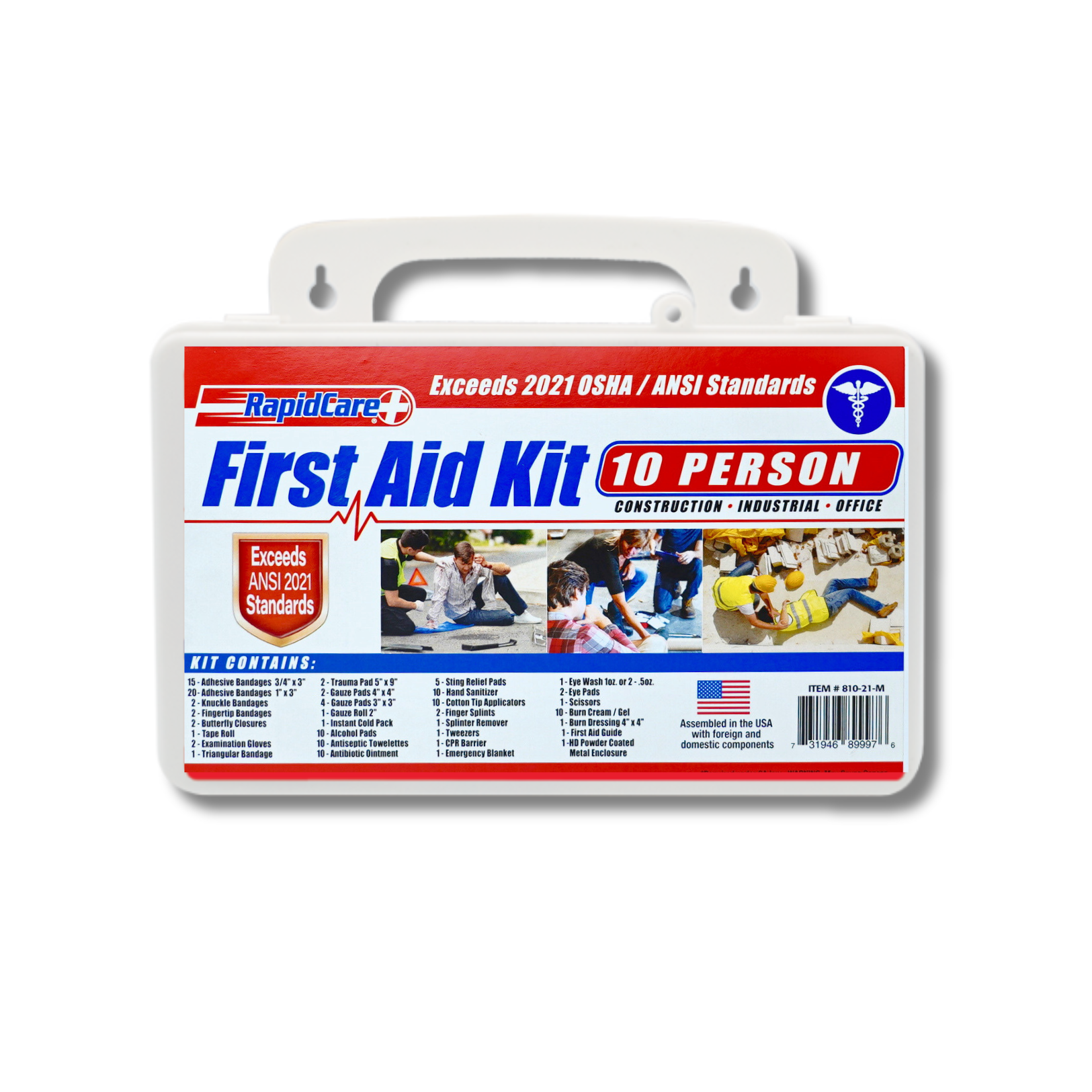 10 Person First Aid Kit - 2021(B) (162 Pc).