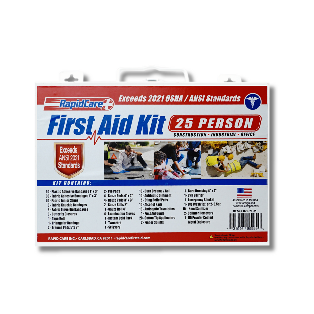 First Aid Kit 25 Rapid Care First Aid | 25 Person First Aid Kit - 2021(B)