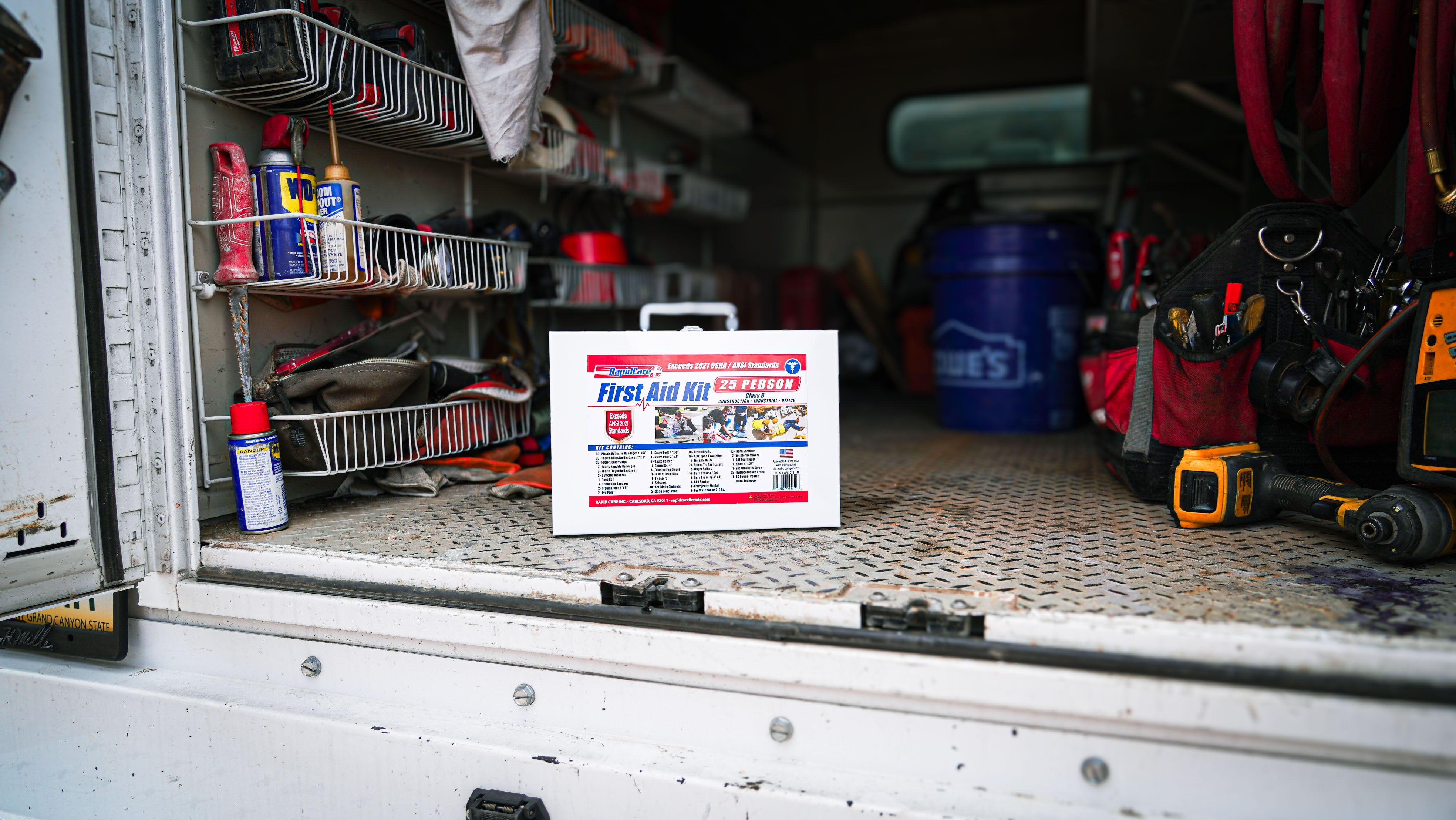 RapidCare kit in a service truck